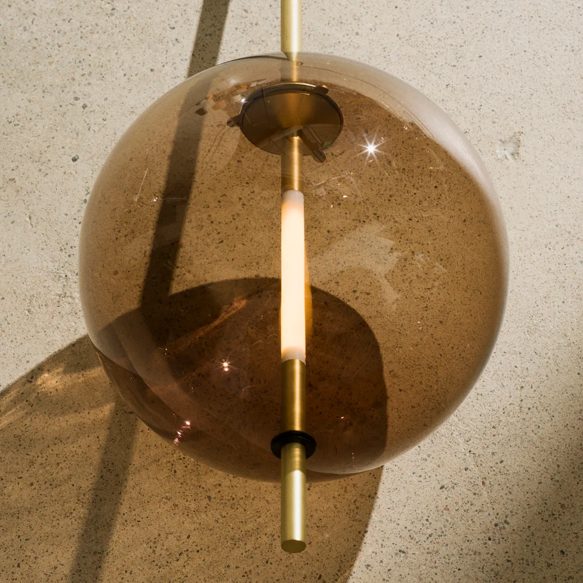 Lampe à suspension Kandinsky 30, Smoked brown Pholc