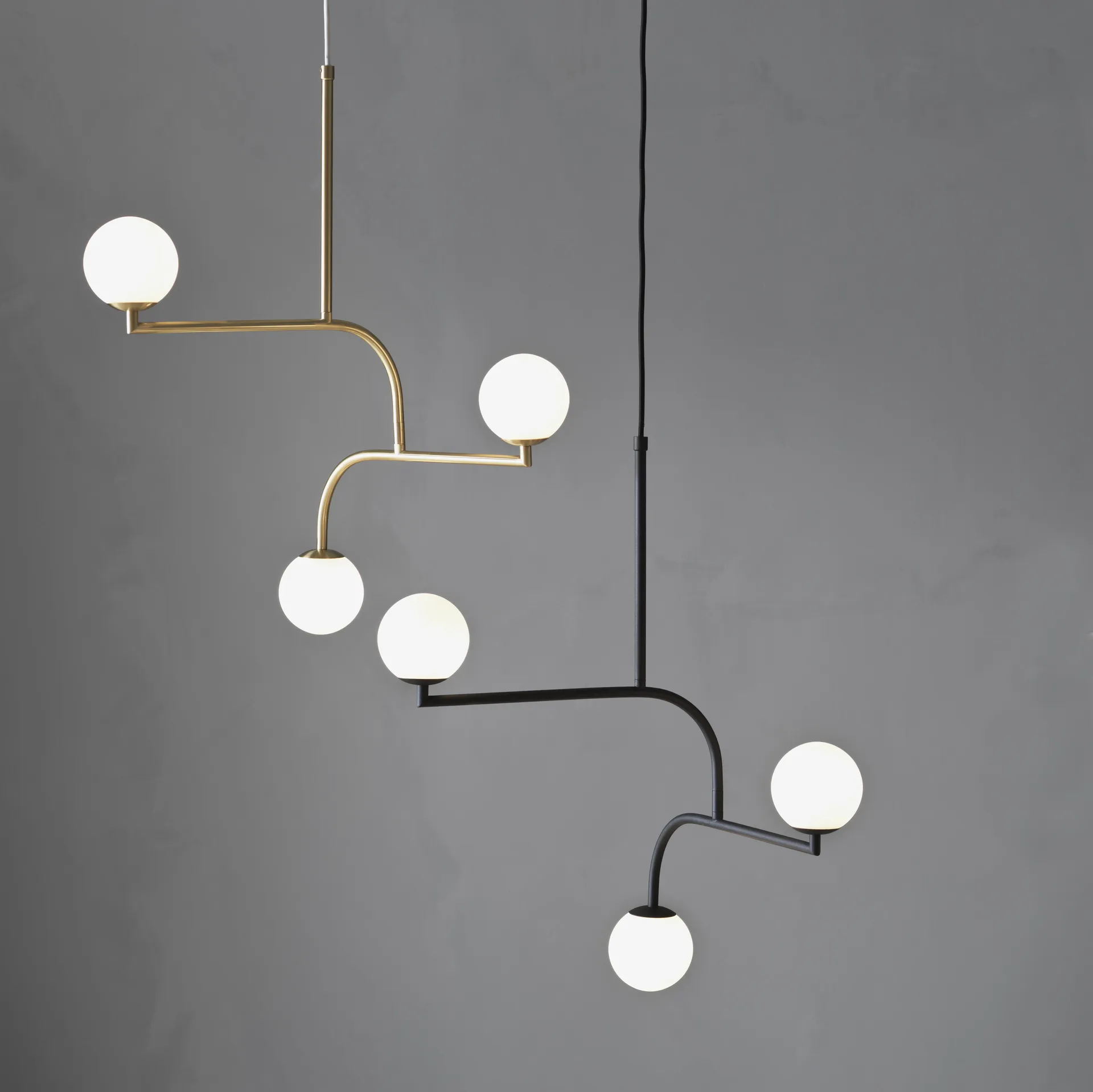Lampe à suspension Mobil 70, noir Pholc