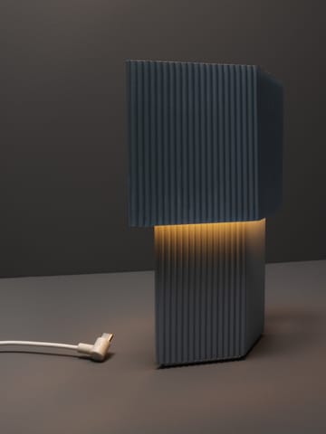 Lampe de table Romb Mini portable 19 cm - Blue stone - Pholc