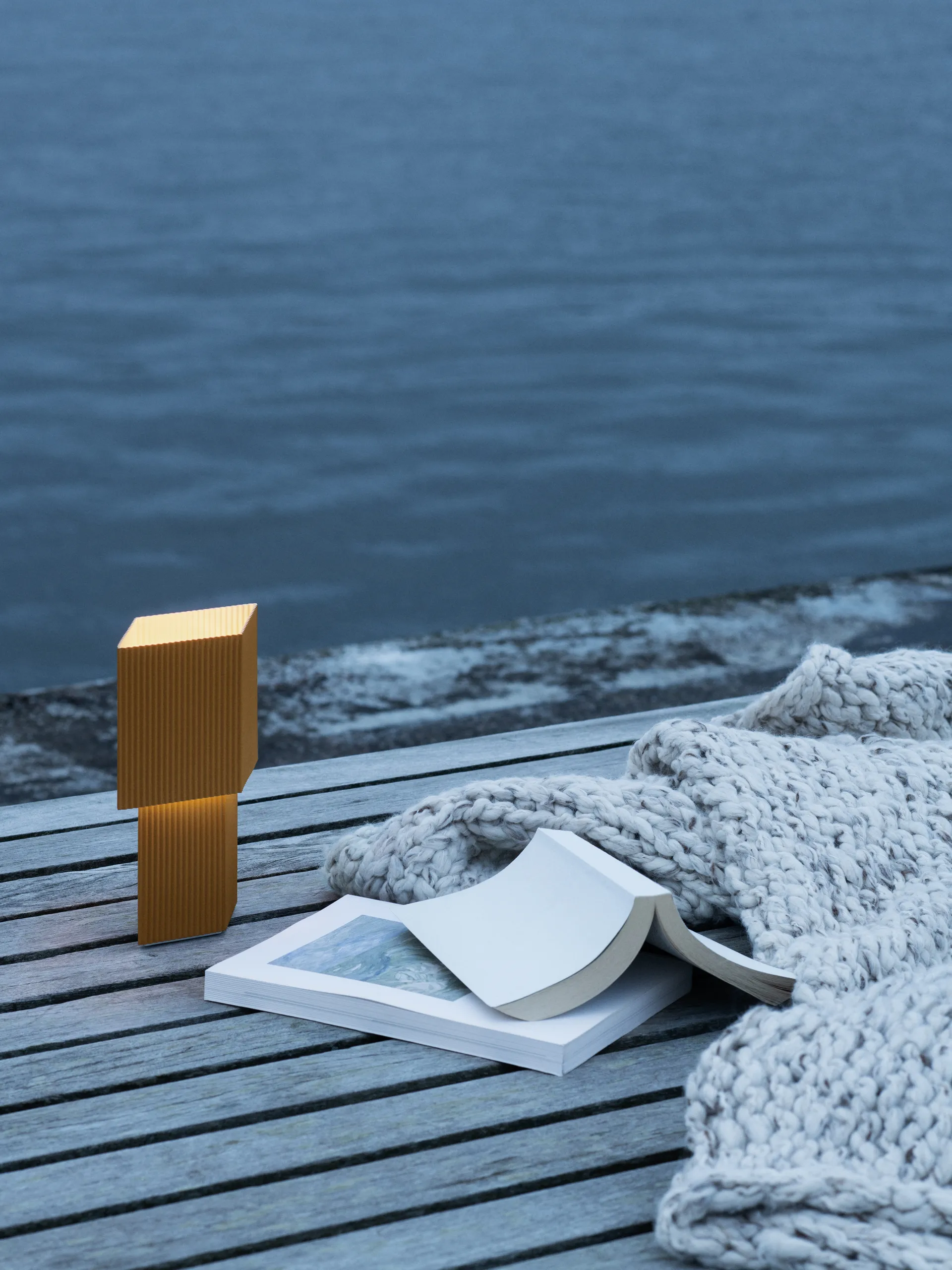 Lampe de table Romb Mini portable 19 cm, Cumin Pholc