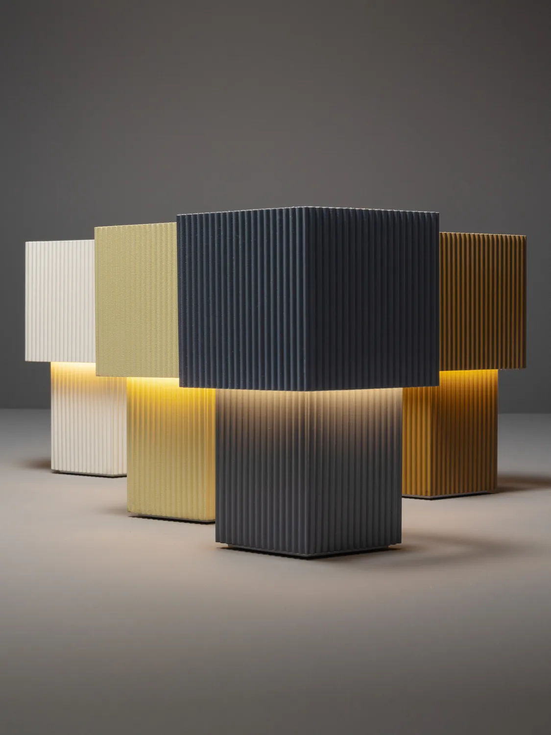 Lampe de table Romb Mini portable 19 cm, Cumin Pholc