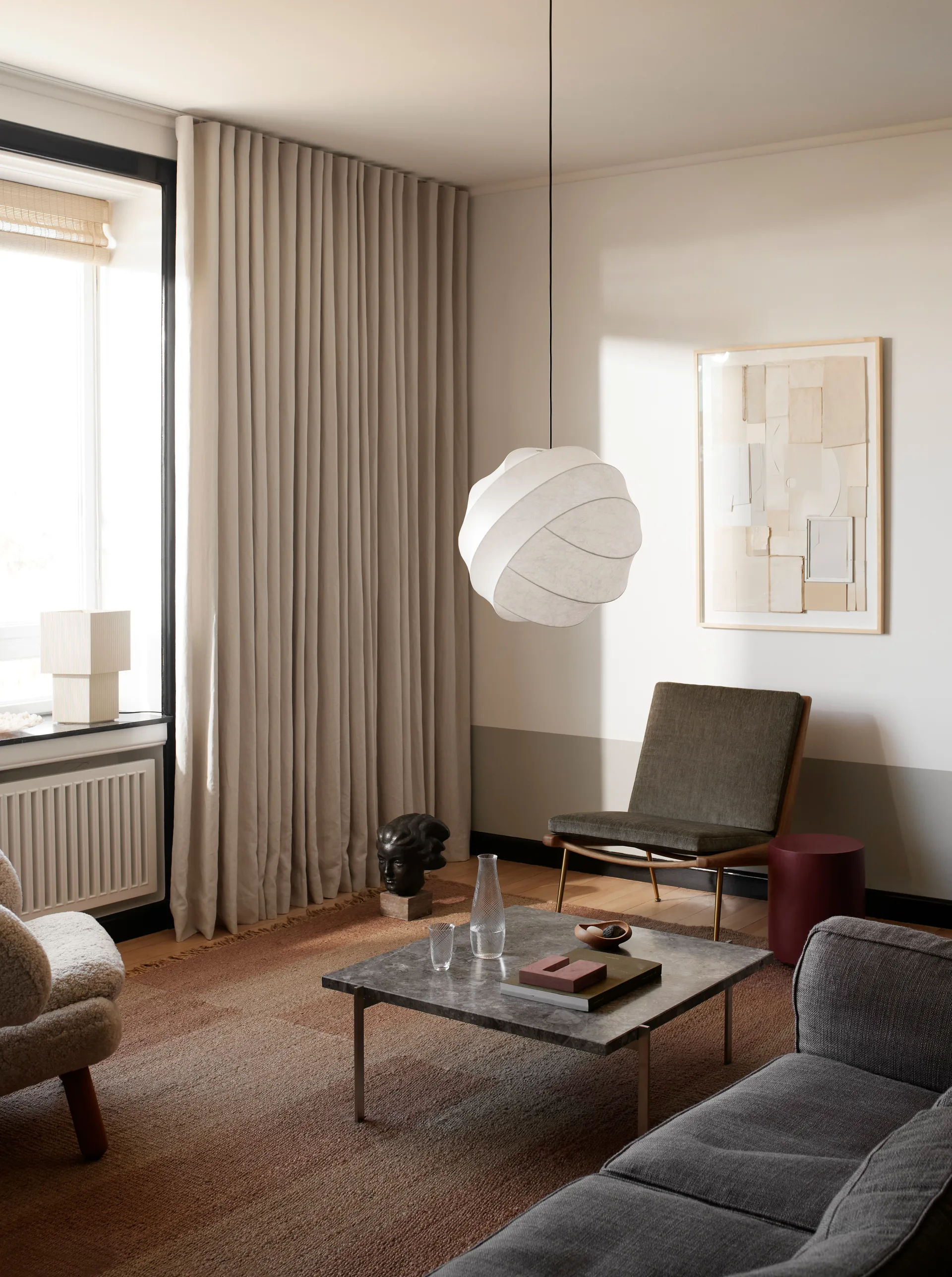 Suspension Turner 50, Blanc Pholc