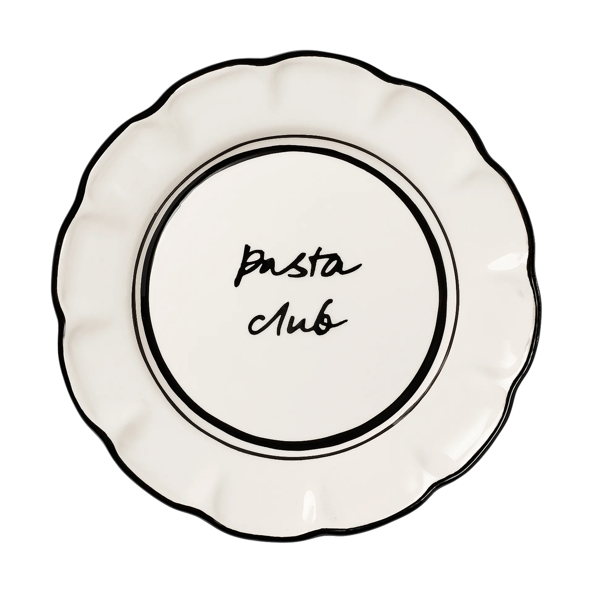 Bistro assiette à salade, Black, 21,5 cm Pick a Poppy