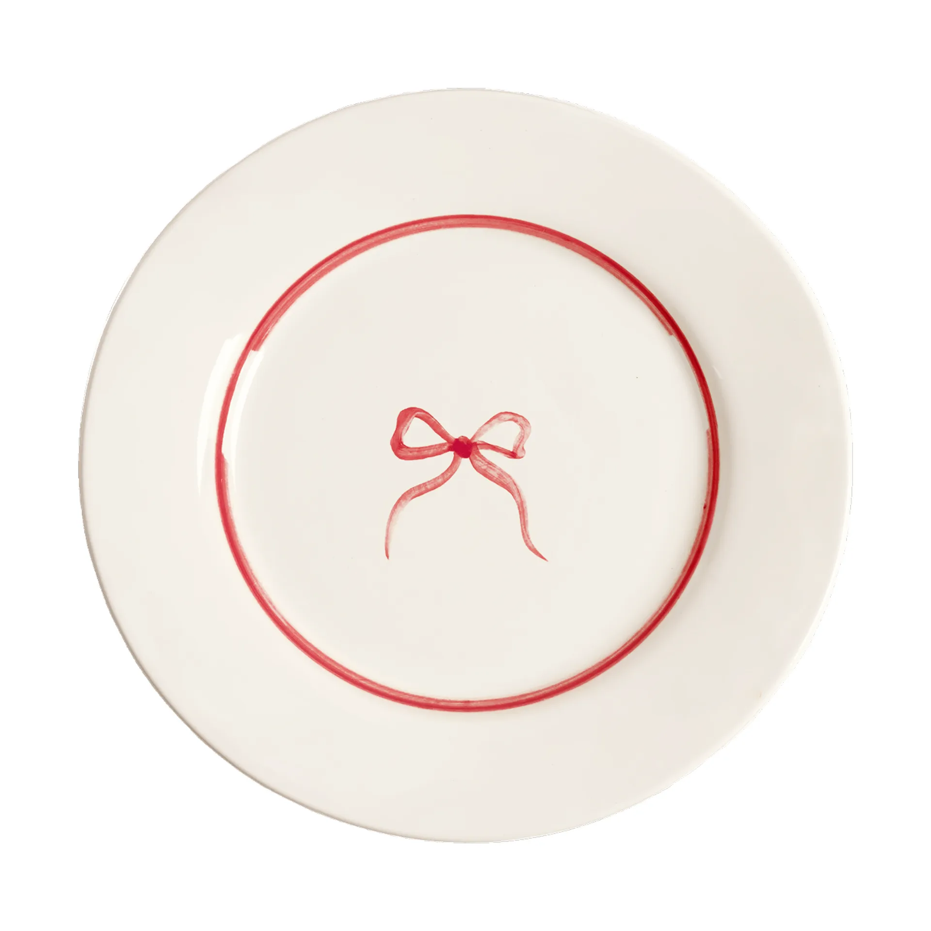 Bow assiette à salade, Dark Pink, 22 cm Pick a Poppy