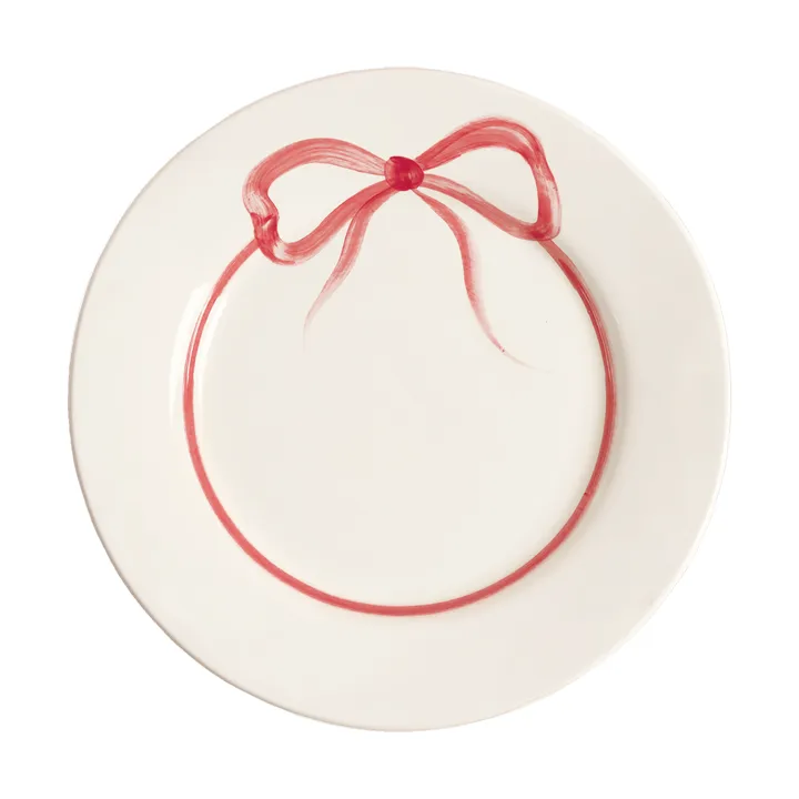 Bow assiette - Dark Pink, 28 cm - Pick a Poppy