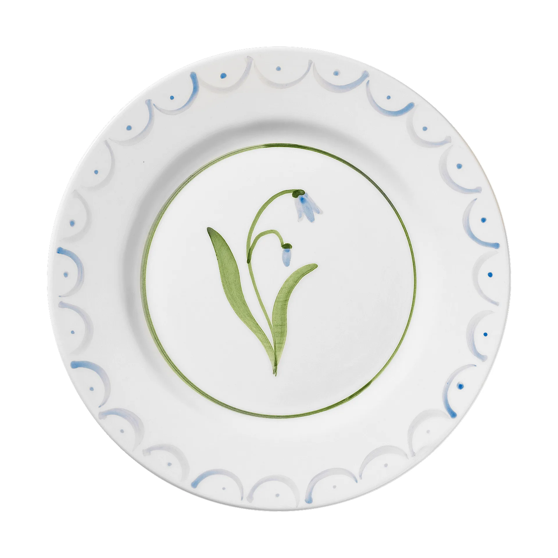 Cottage Flower assiette à salade, Light Blue, 22 cm Pick a Poppy