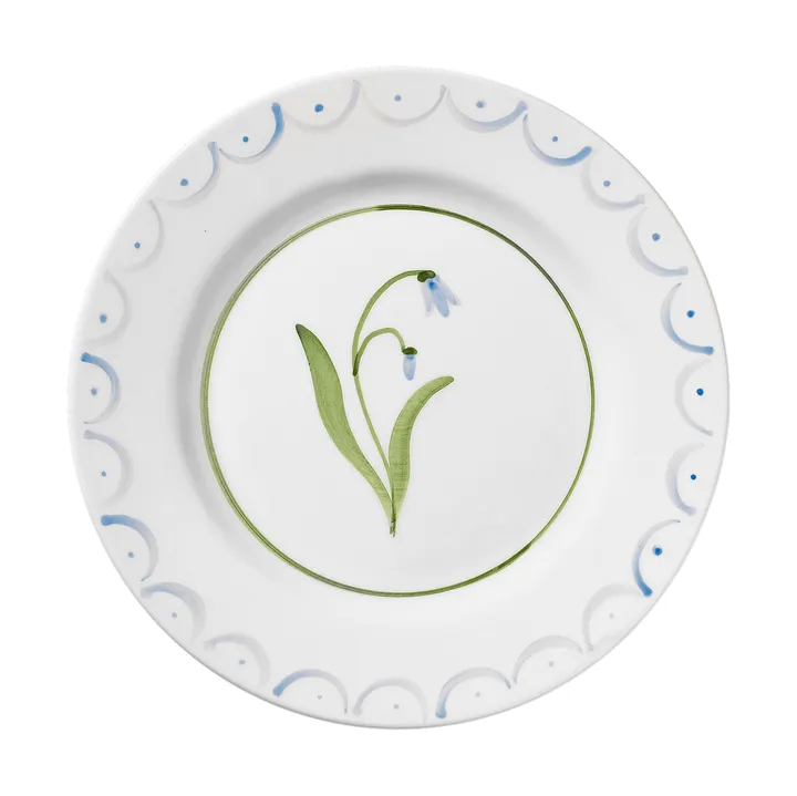 Cottage Flower assiette à salade - Light Blue, 22 cm - Pick a Poppy