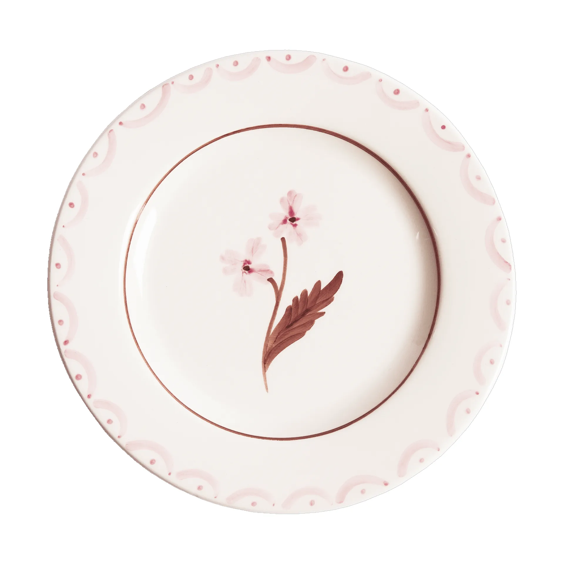 Cottage Flower assiette à salade, Light Pink, 22 cm Pick a Poppy