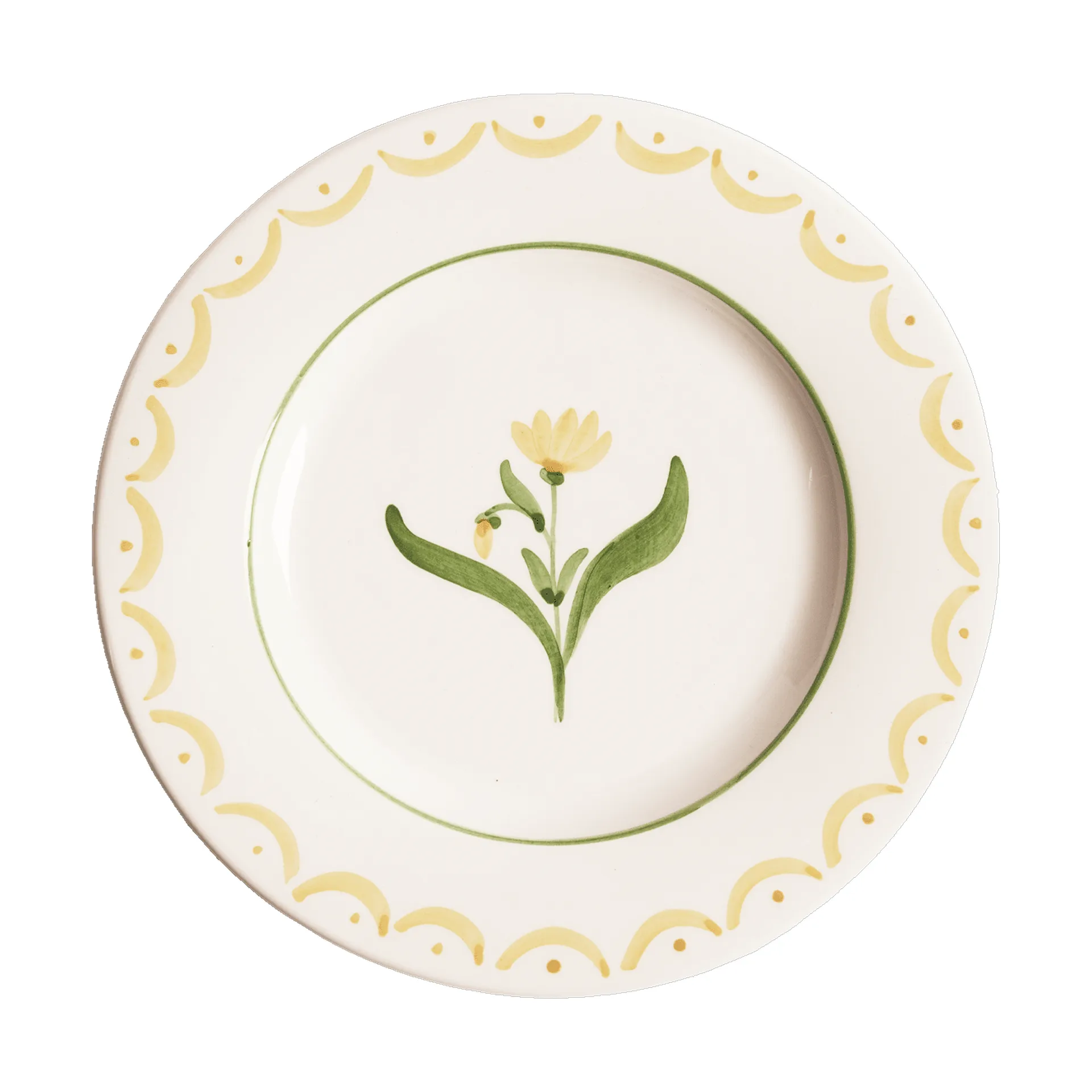 Cottage Flower assiette à salade, Yellow, 22 cm Pick a Poppy