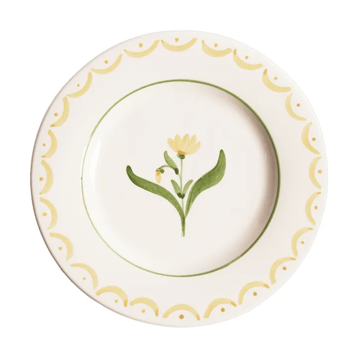 Cottage Flower assiette à salade - Yellow, 22 cm - Pick a Poppy
