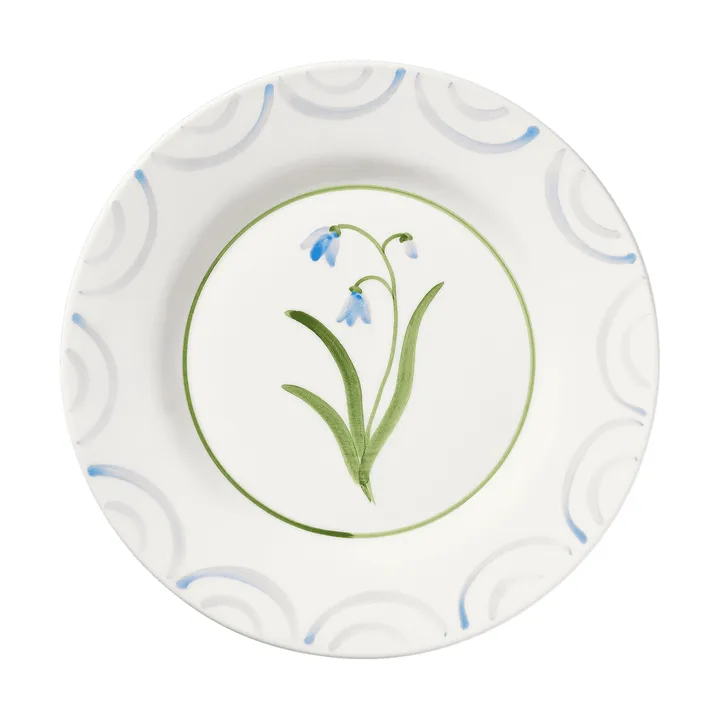 Cottage Flower assiette - Light Blue, 28 cm - Pick a Poppy