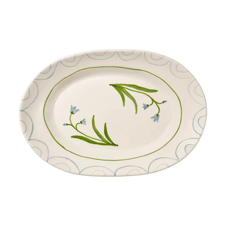 Cottage flower Blue Bell plat de service - Light Blue, 38,5 cm - Pick a Poppy