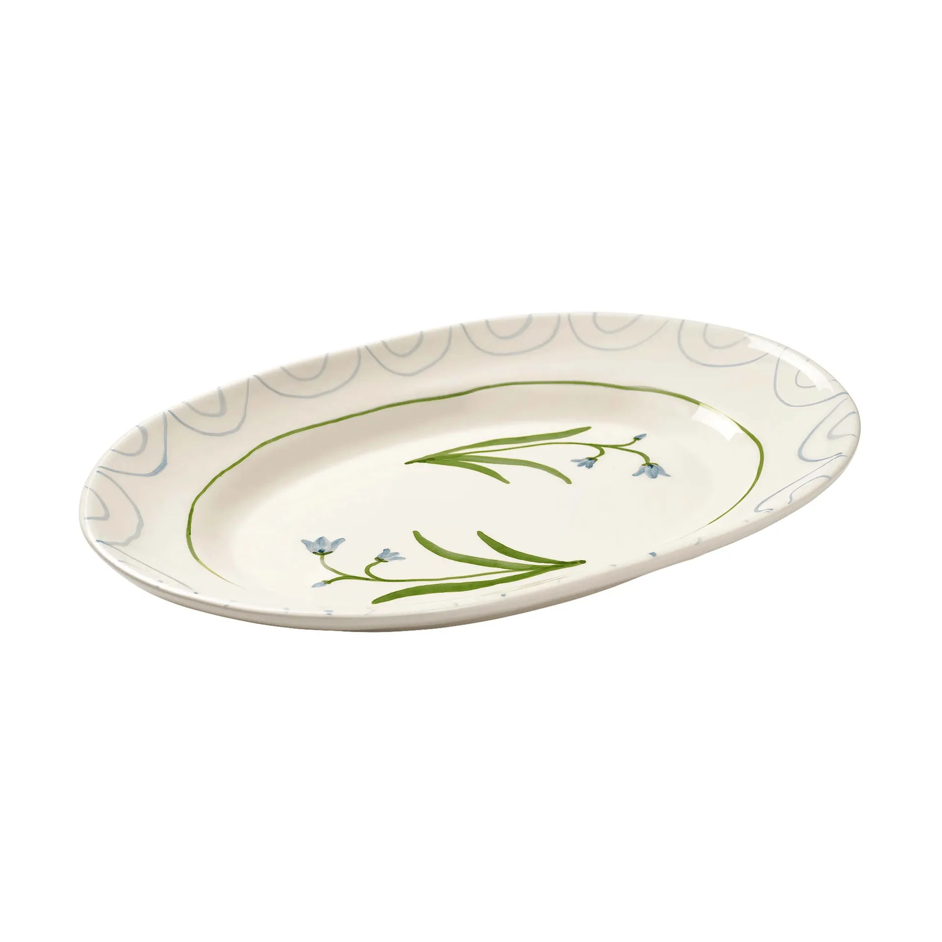 Cottage flower Blue Bell plat de service, Light Blue, 38,5 cm Pick a Poppy