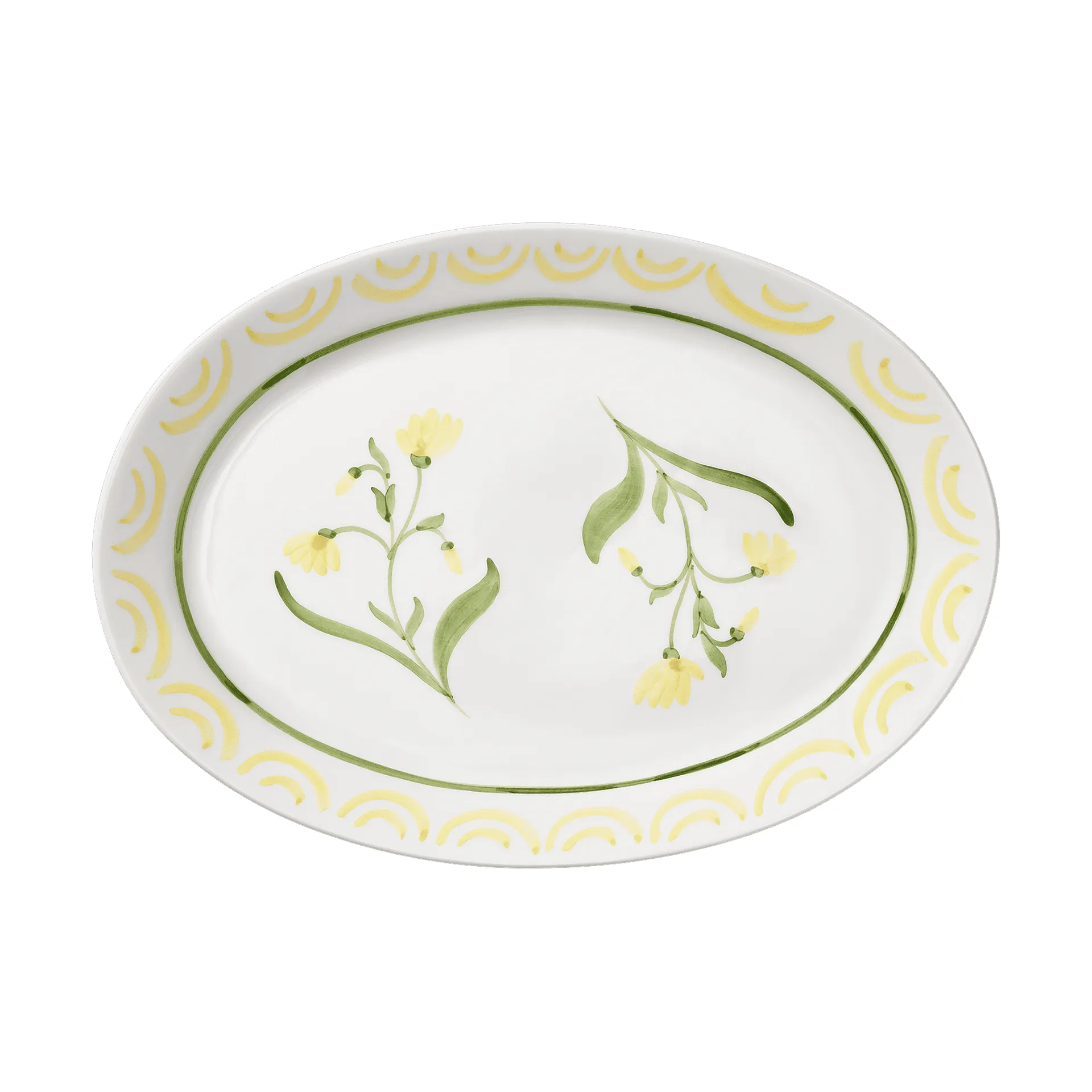 Cottage Flower plat de service, Yellow, 32 cm Pick a Poppy