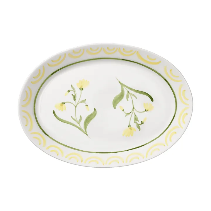 Cottage Flower plat de service - Yellow, 32 cm - Pick a Poppy