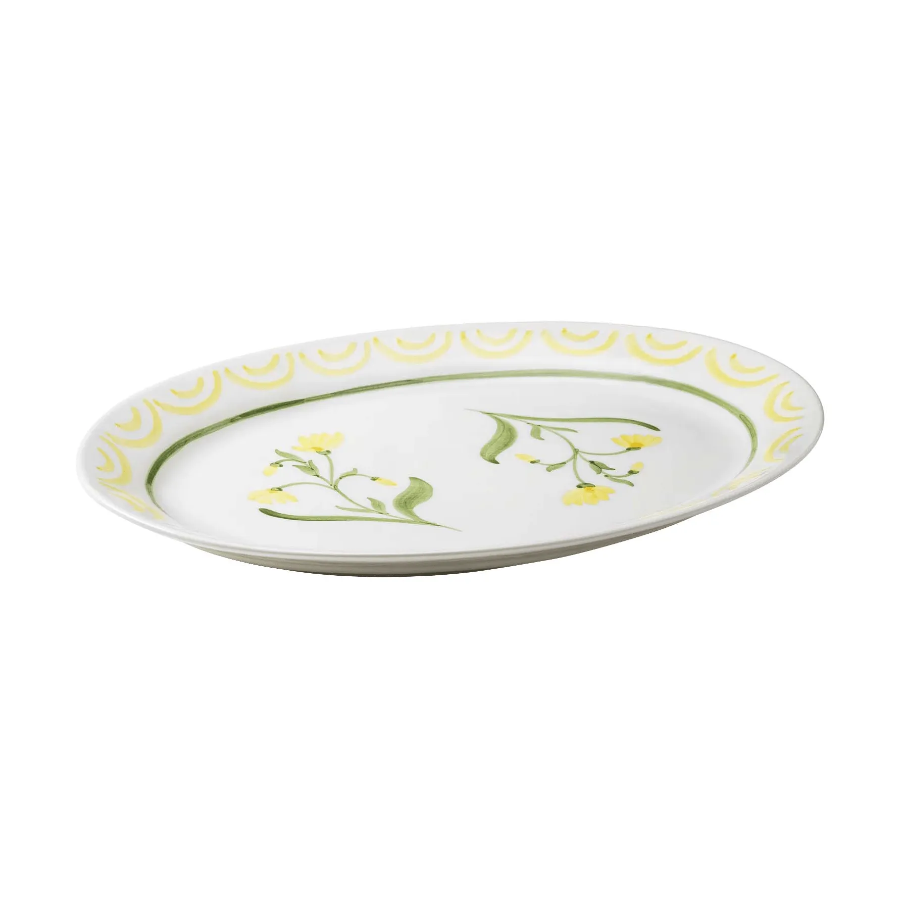 Cottage Flower plat de service, Yellow, 32 cm Pick a Poppy