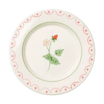 Cottage flower Wild Strawberry assiette à salade - Red, 22 cm - Pick a Poppy