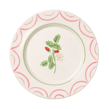 Cottage flower Wild Strawberry assiette - Red, 28 cm - Pick a Poppy