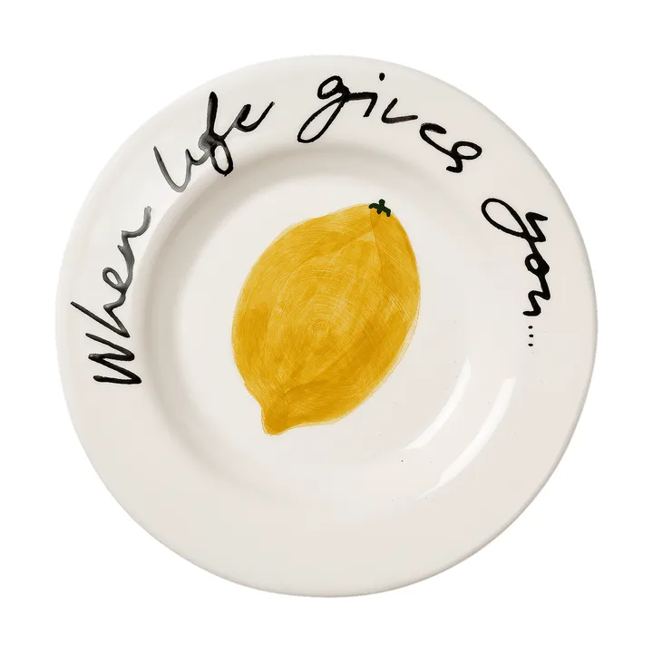 Lemon assiette à tapas - Yellow, 15 cm - Pick a Poppy