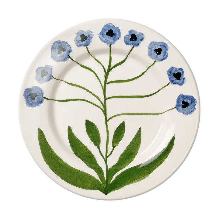 Madelen Möllard Pansy assiette à salade - Blue, 22 cm - Pick a Poppy