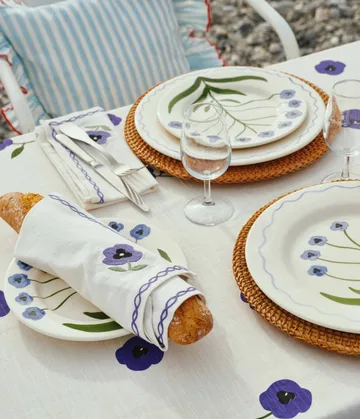 Madelen Möllard Pansy assiette à salade - Blue, 22 cm - Pick a Poppy