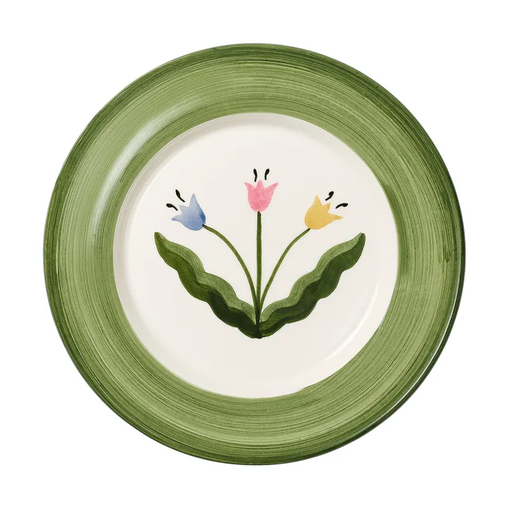 Madelen Möllard Tulip assiette à salade - Green, 22 cm - Pick a Poppy