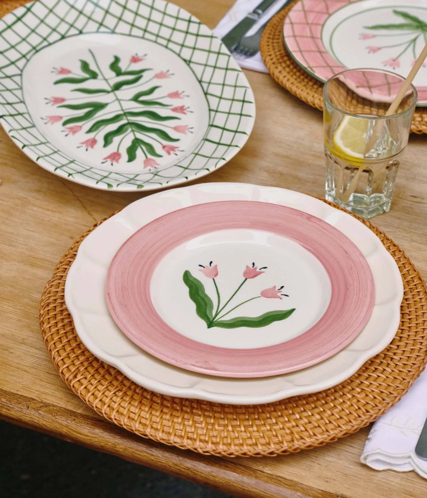 Madelen Möllard Tulip assiette à salade, Pink, 22 cm Pick a Poppy