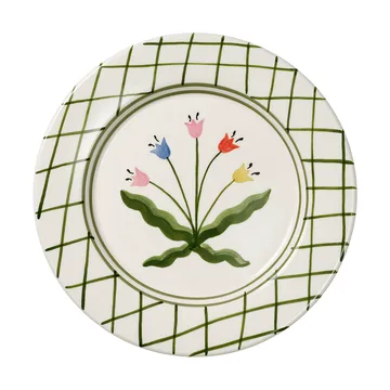 Madelen Möllard Tulip assiette - Green, 28 cm - Pick a Poppy