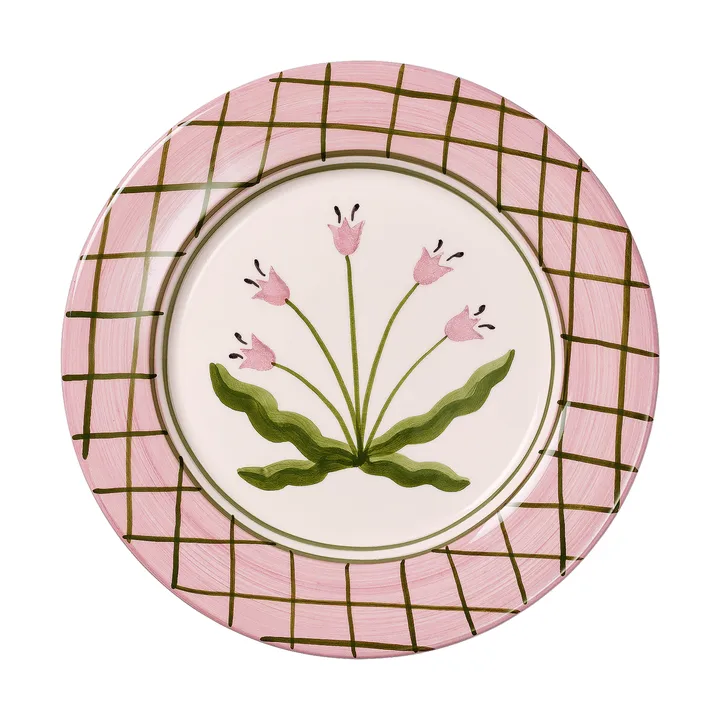 Madelen Möllard Tulip assiette - Pink, 28 cm - Pick a Poppy