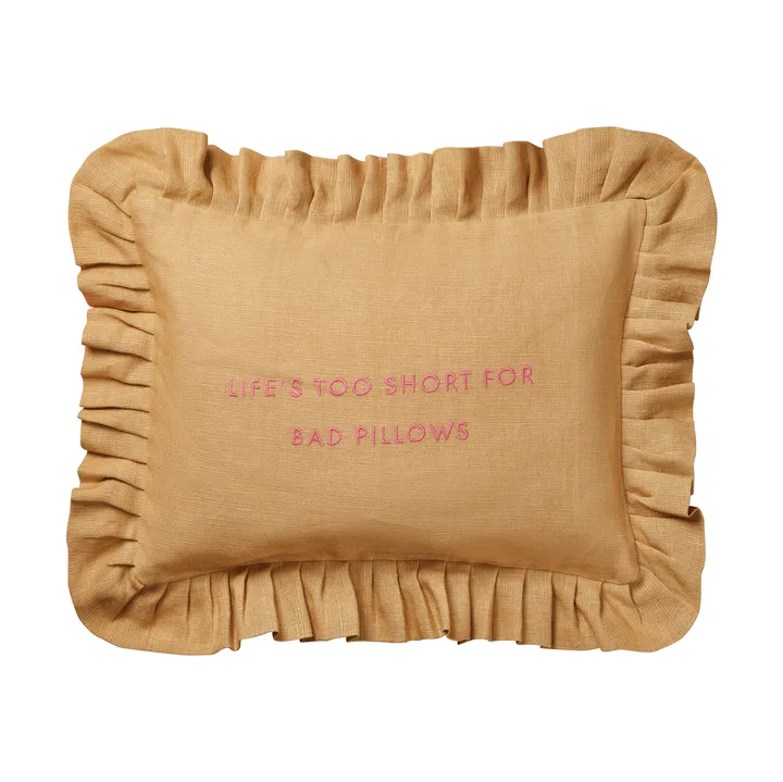 Quote coussin - Harvest yellow, 30x40 cm - Pick a Poppy