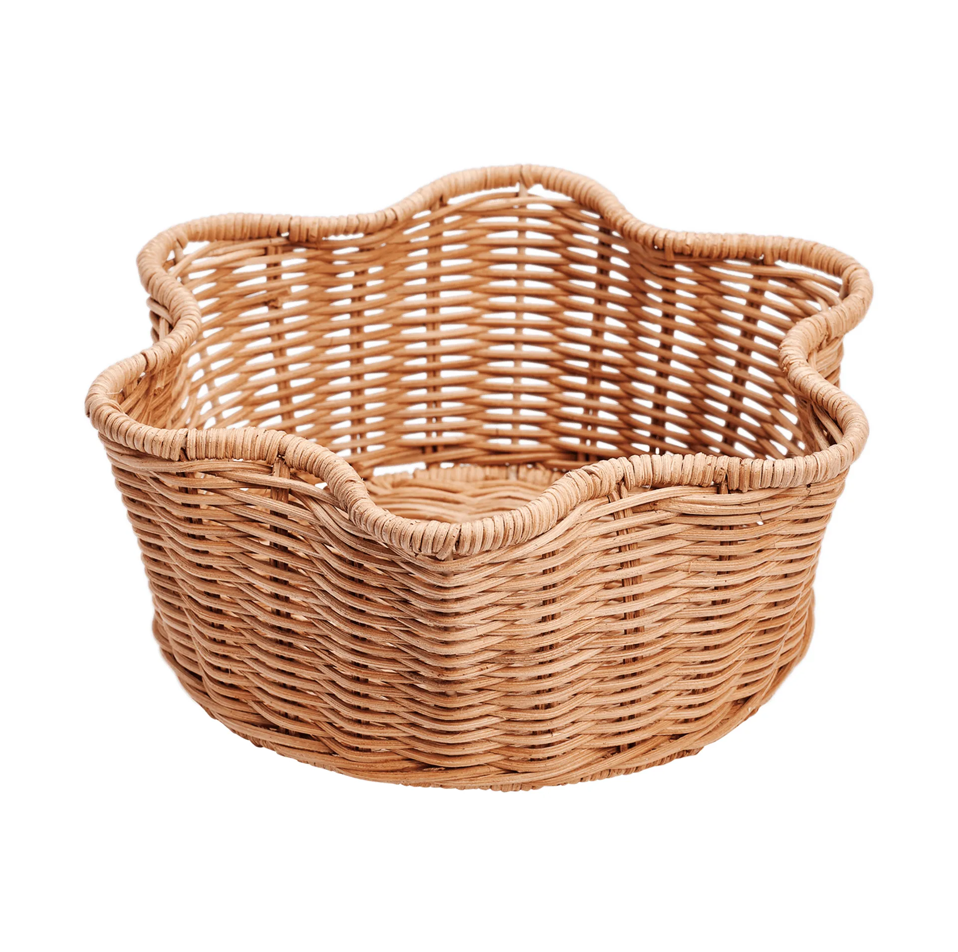 Rattan Round panier, Natural, 23 cm Pick a Poppy