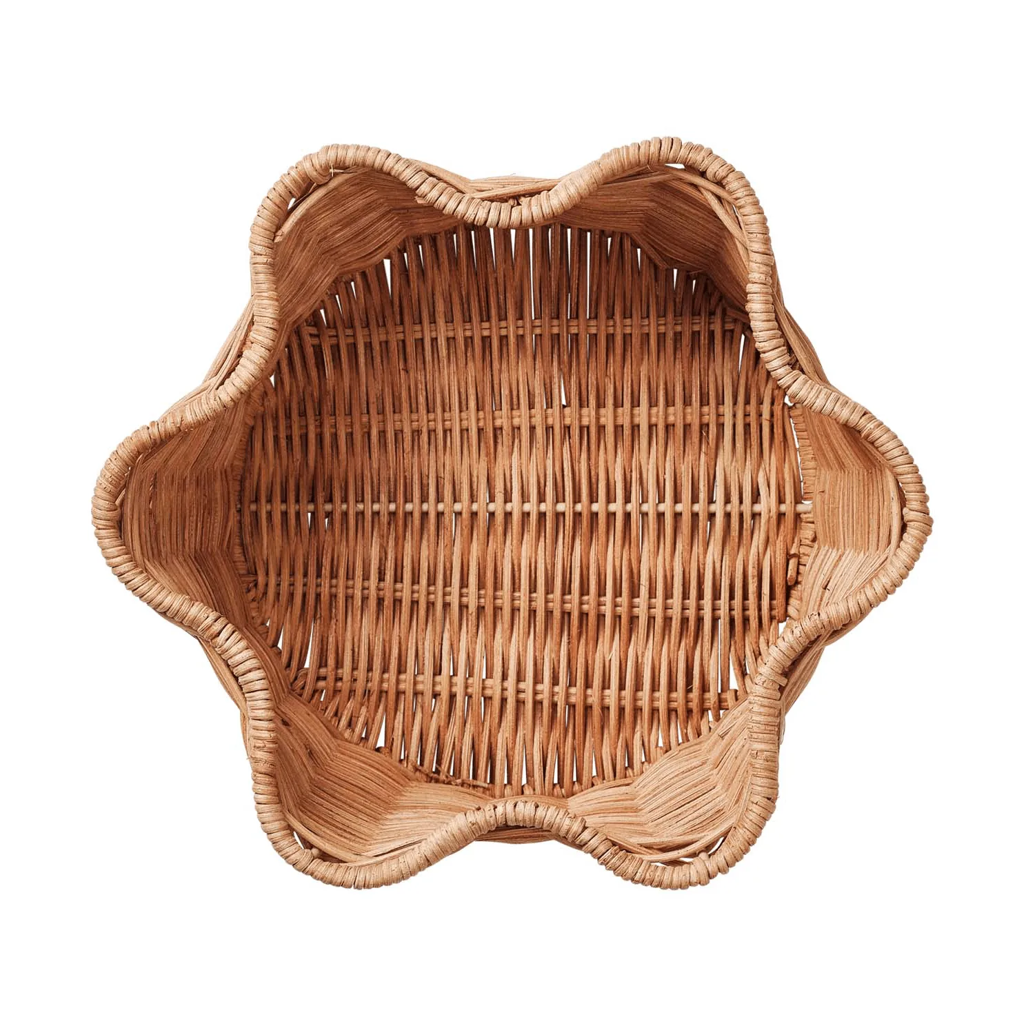 Rattan Round panier, Natural, 23 cm Pick a Poppy