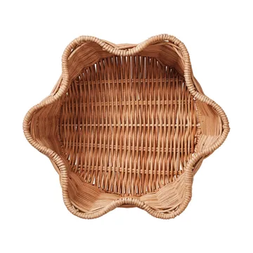 Rattan Round panier - Natural, 23 cm - Pick a Poppy