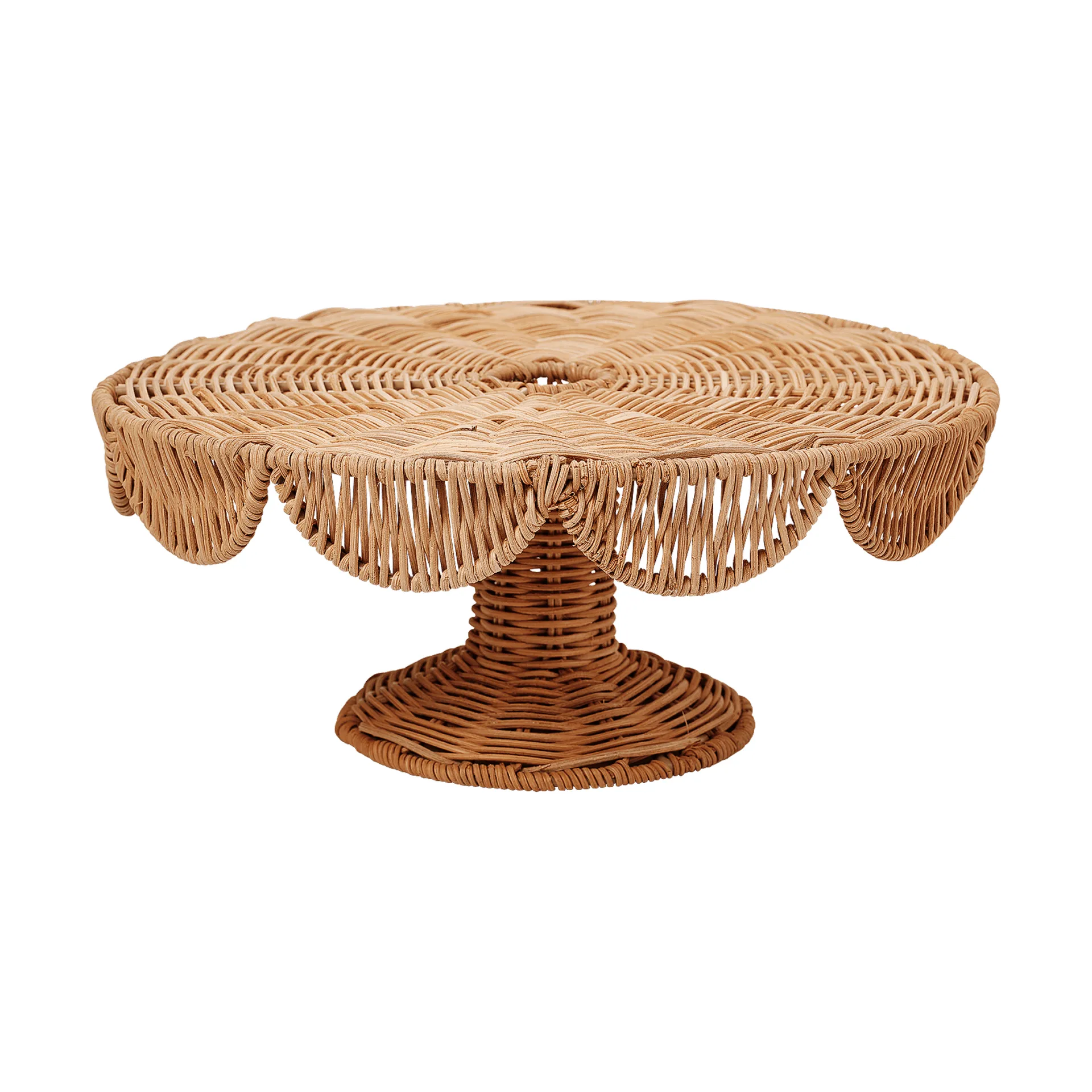 Scallop plat de service, Natural, 30x12 cm Pick a Poppy