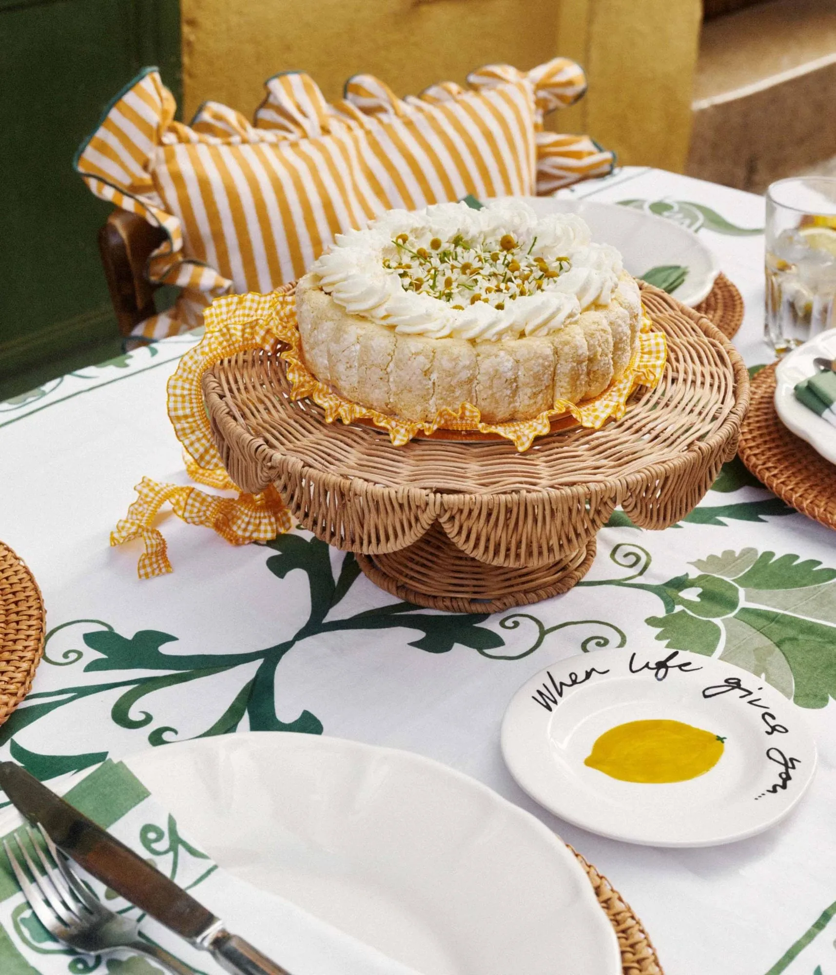 Scallop plat de service, Natural, 30x12 cm Pick a Poppy