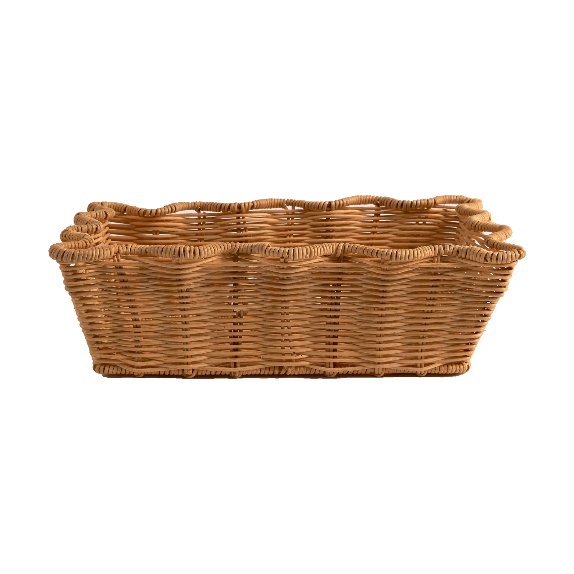 Scallop Rattan panier, Natural, 20x30 cm Pick a Poppy