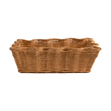 Scallop Rattan panier - Natural, 20x30 cm - Pick a Poppy