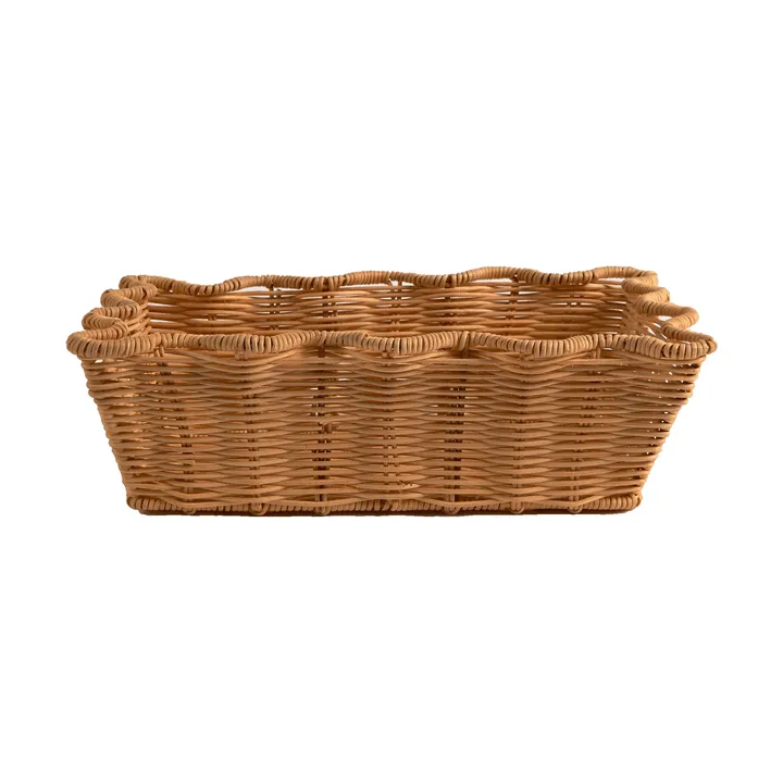 Scallop Rattan panier - Natural, 20x30 cm - Pick a Poppy