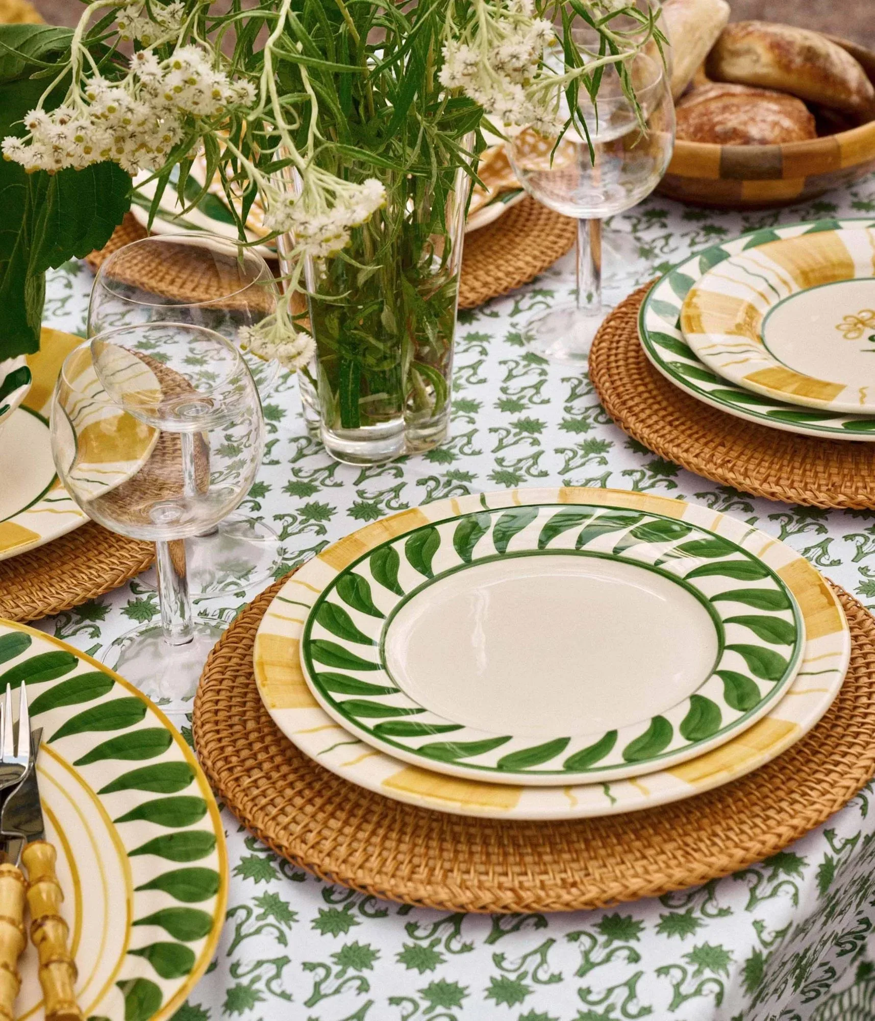 Swirl assiette à salade, Green, 22 cm Pick a Poppy