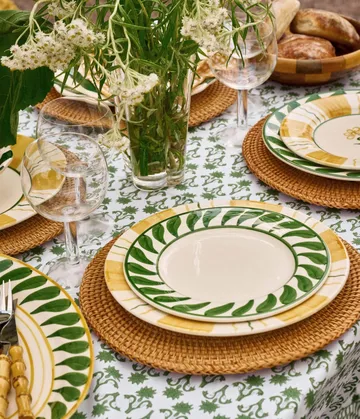 Swirl assiette à salade - Green, 22 cm - Pick a Poppy