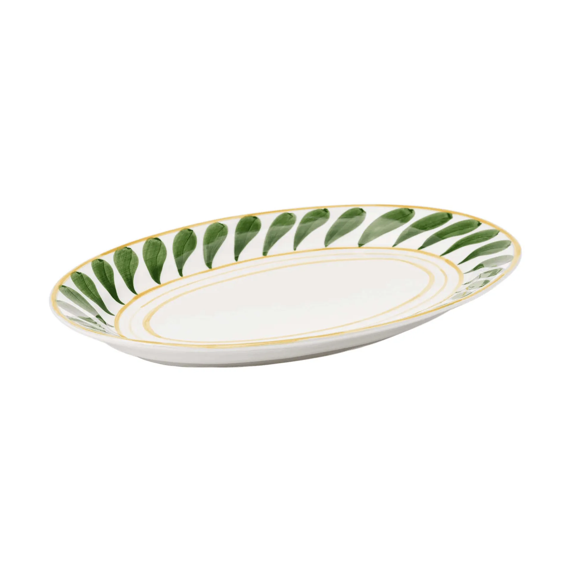Swirl plat de service, Green, 32 cm Pick a Poppy