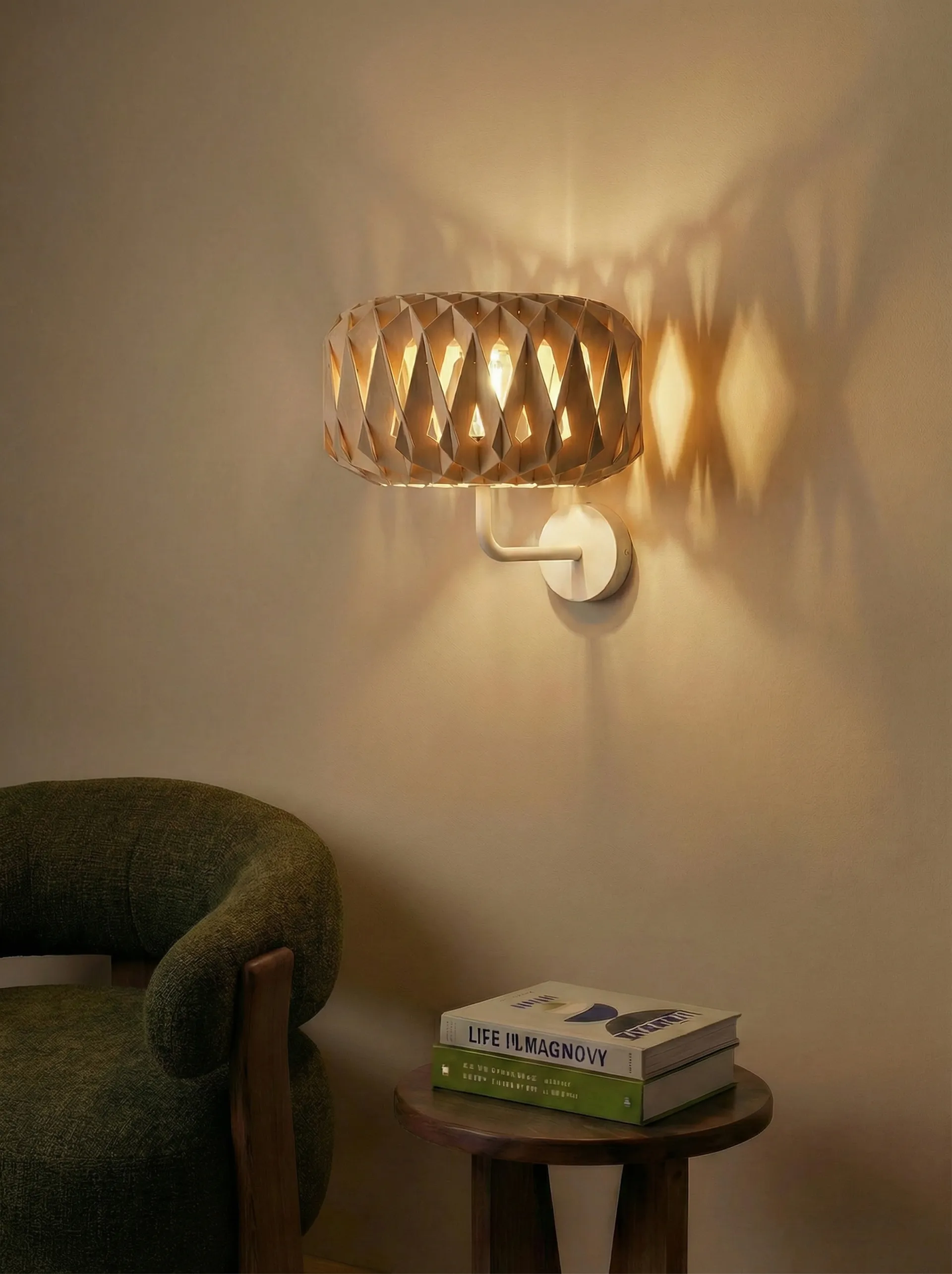 Applique murale Signature 25, Bouleau, Ø28x15,5 cm Pilke