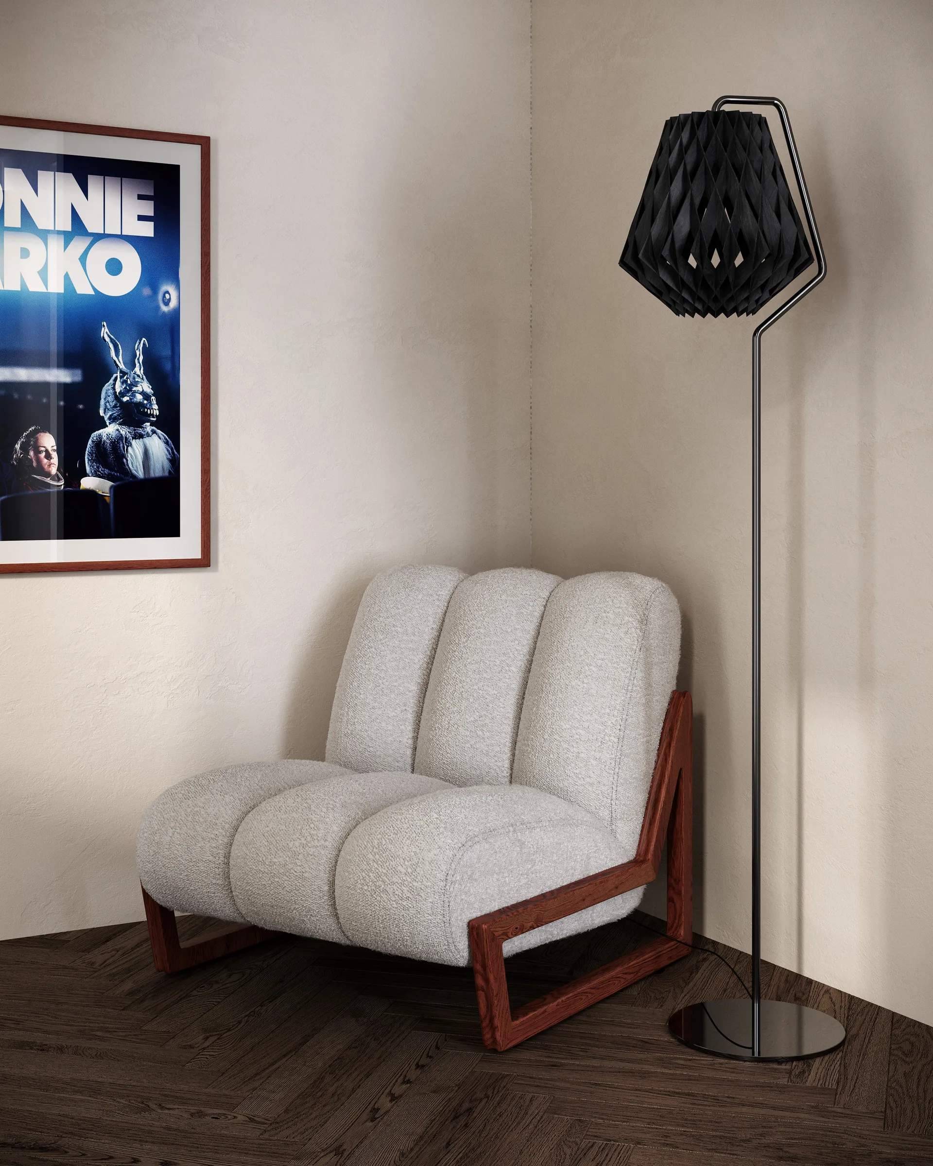 Lampadaire Pilke Signature Ø28 cm, Noir Pilke