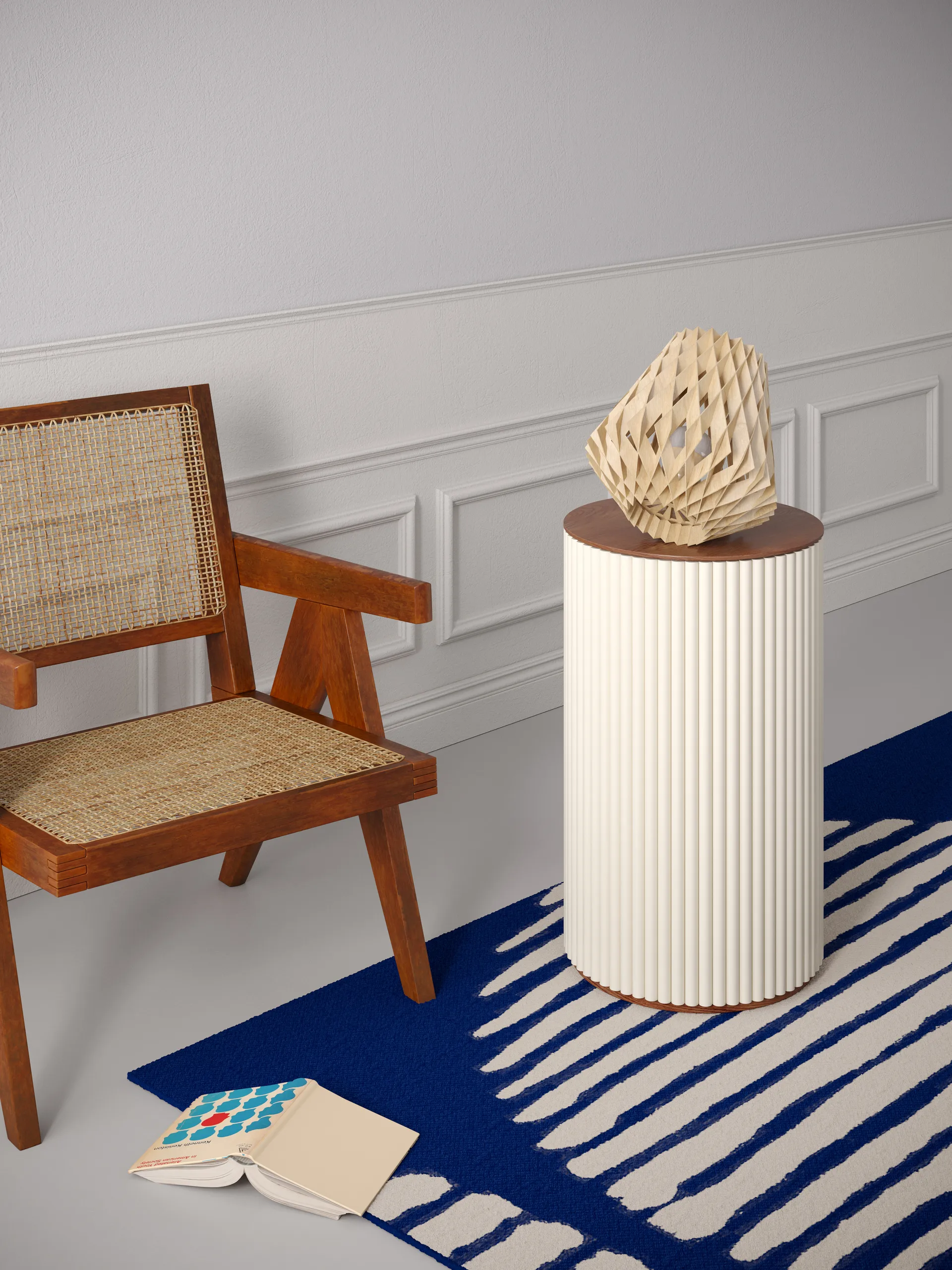 Lampe de table Pilke Signature Ø28 cm, Bouleau Pilke