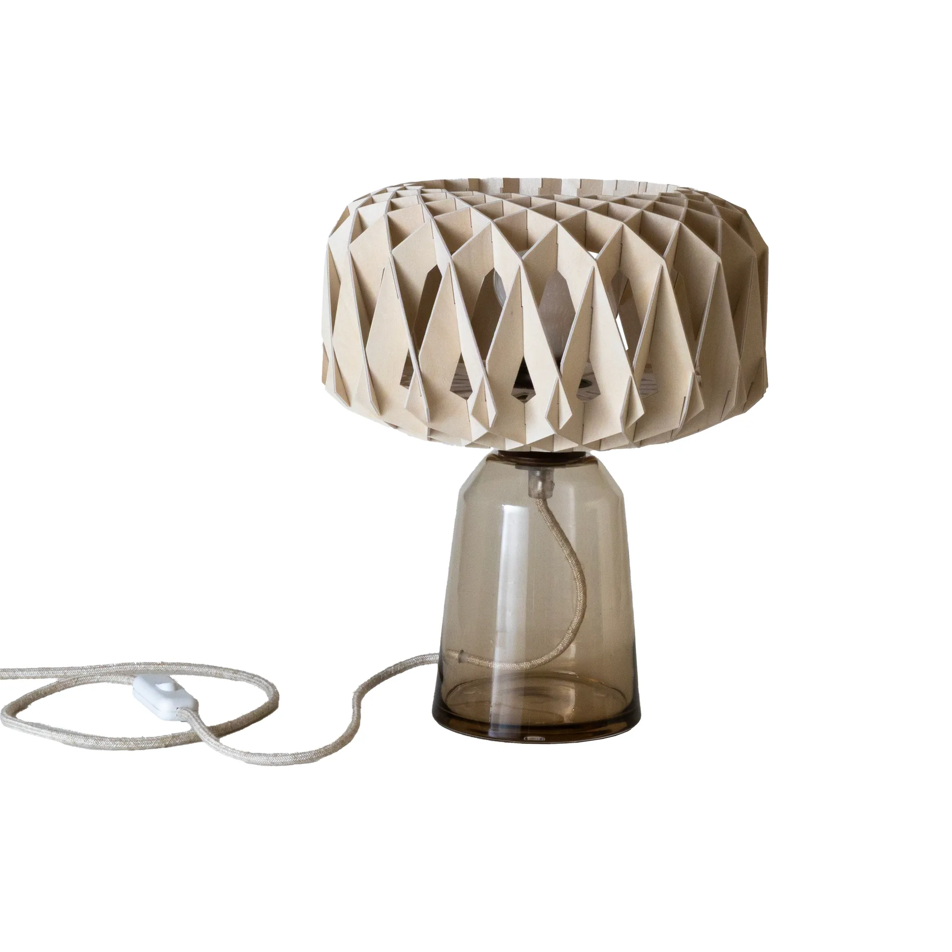 Lampe de table Signature 25, Amber-bouleau, Ø28x34 cm Pilke