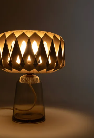 Lampe de table Signature 25 - Amber-bouleau, Ø28x34 cm - Pilke