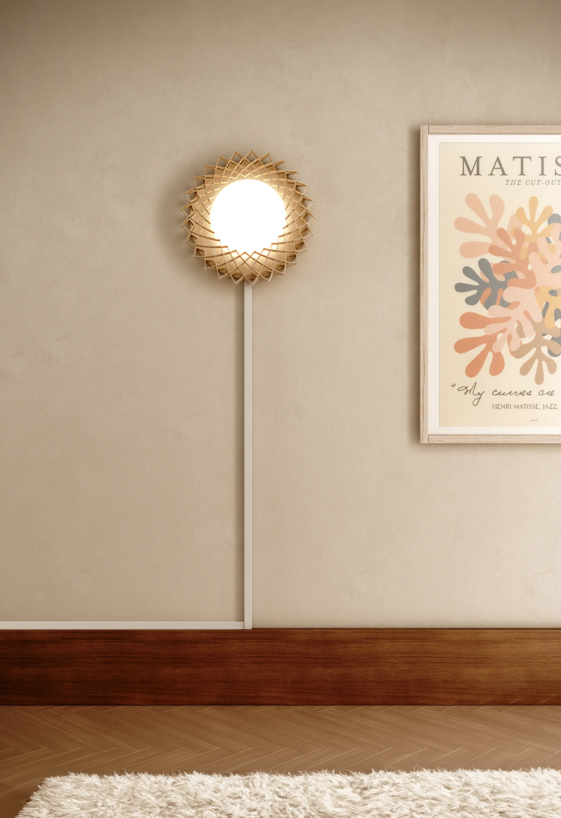 Plafonnier Pilke Signature Ø45 cm, Bouleau Pilke