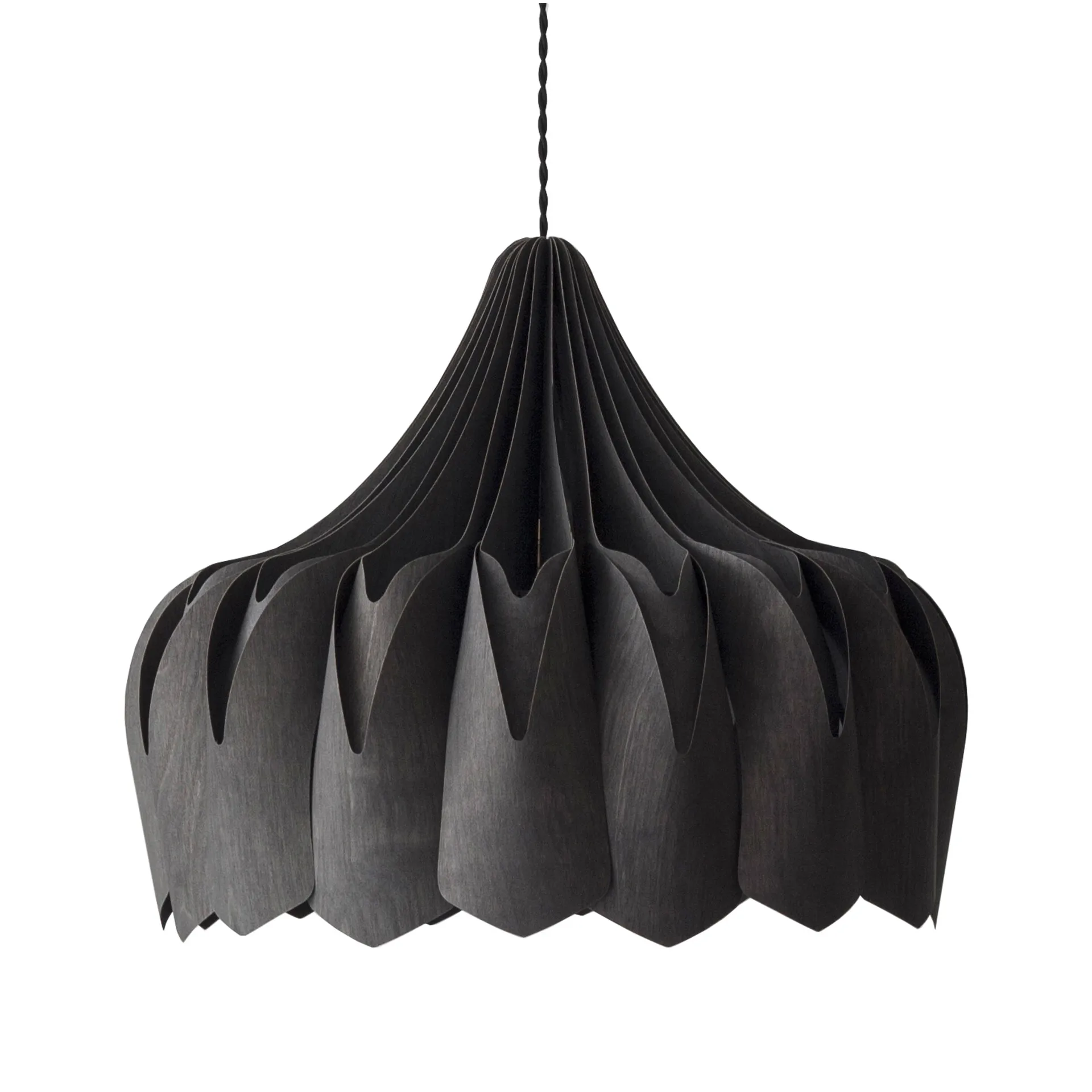 Suspension L Pioni Ø52 cm, Noir Pilke