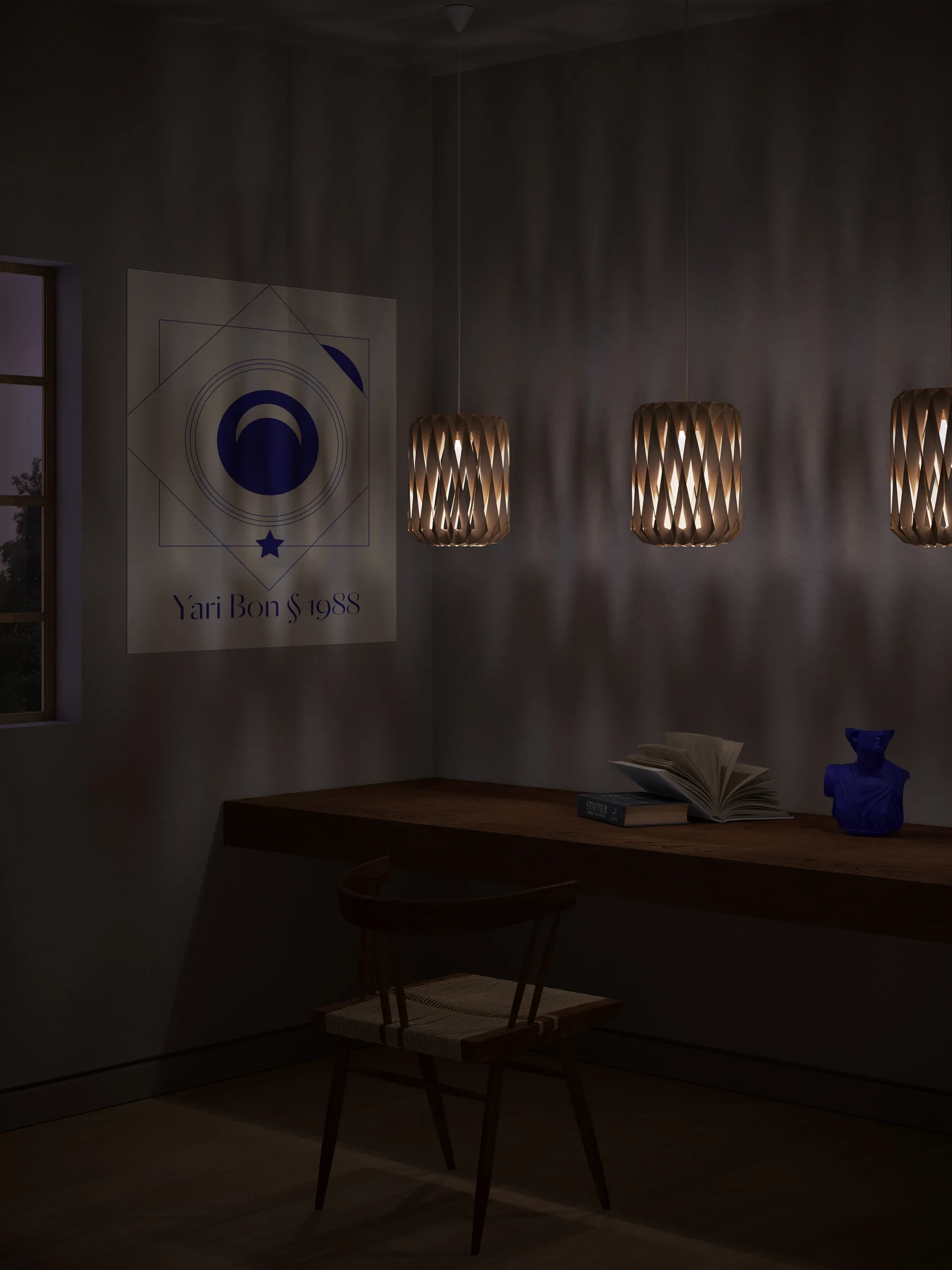 Suspension Pilke Signature Ø18 cm, Bouleau Pilke