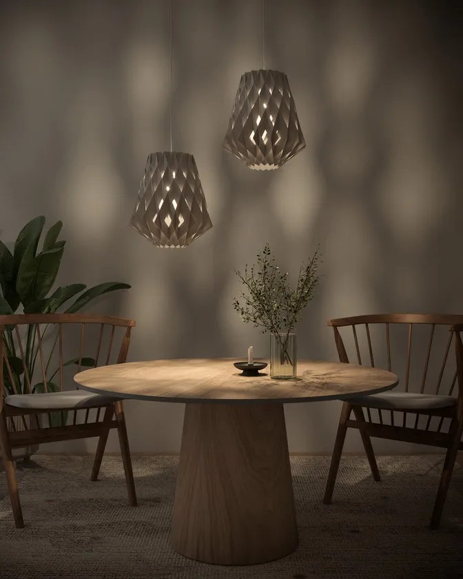 Suspension Pilke Signature Ø28 cm, Blanc Pilke